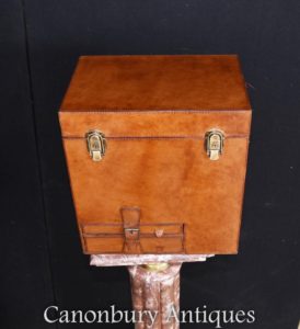 Английский Кожаный хомут Шампанское Виноохладитель Ice Bucket Steamer Коробка багажника