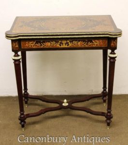 Настольные игровые столы Louis XVI Marquetry Inlay
