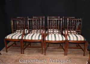 Набор 8 Regency Mahogany Обеденные стулья Diners