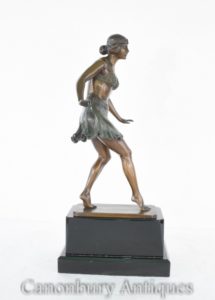 Танцовщица ар-деко статуи Ридера Статуэтка египетского танца