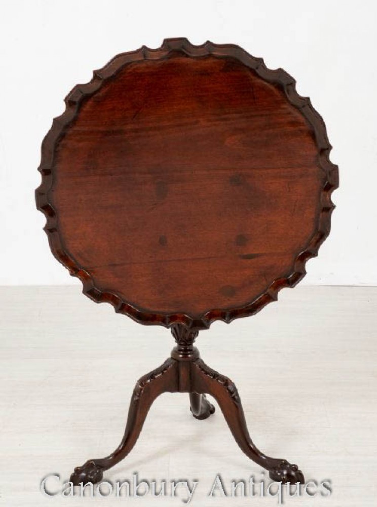 Винный столик Чиппендейл - Антикварные боковые столики из красного дерева