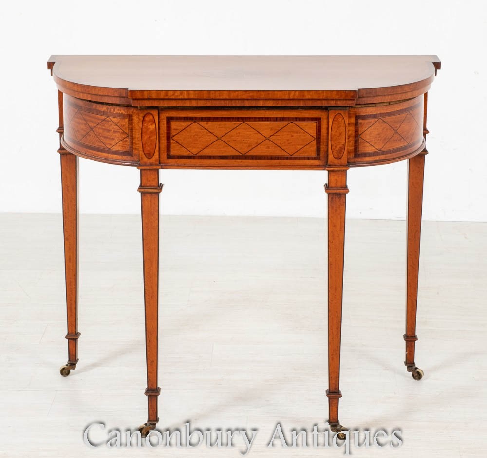 Карточный стол Hepplewhite - Antique Satinwood Games Tables 1880