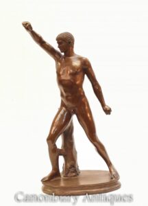 Классическая бронзовая статуя римского атлета - Фигурка обнаженной натуры Grand Tour