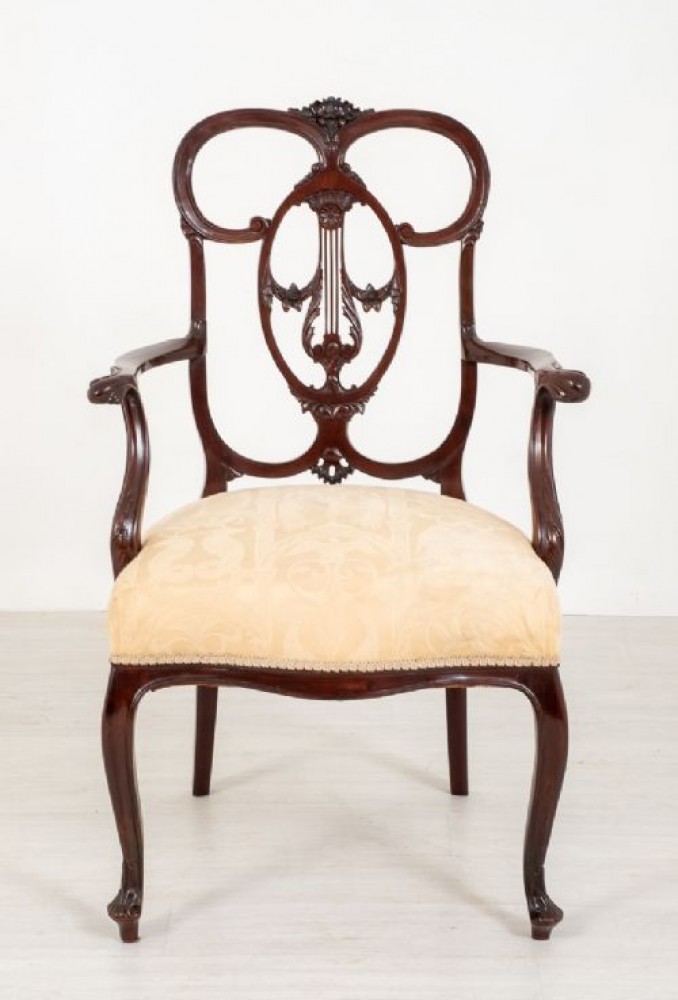 Кресло Chippendale Carver Arm Chair - Antique Mahogany 1890