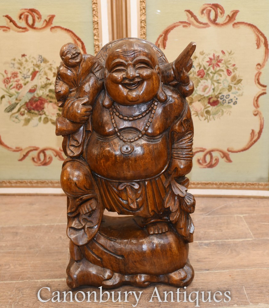 Статуя Счастливого Будды - буддийское искусство ручной работы