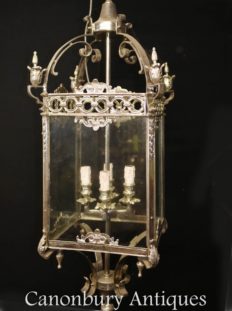Фонарь эпохи Регентства - Подвесная люстра из серебряных пластин