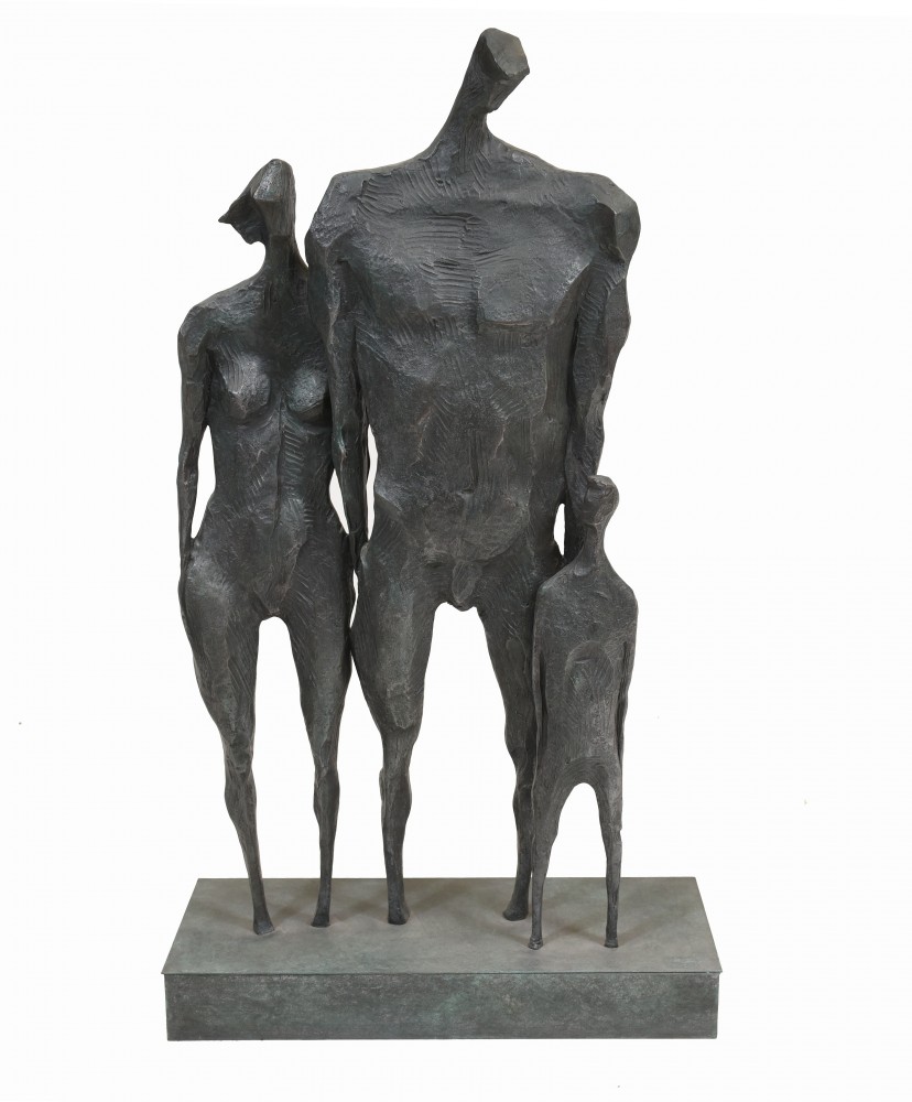 Бронзовая семейная фигурка Модернистская статуя абстрактного искусства Джакометти